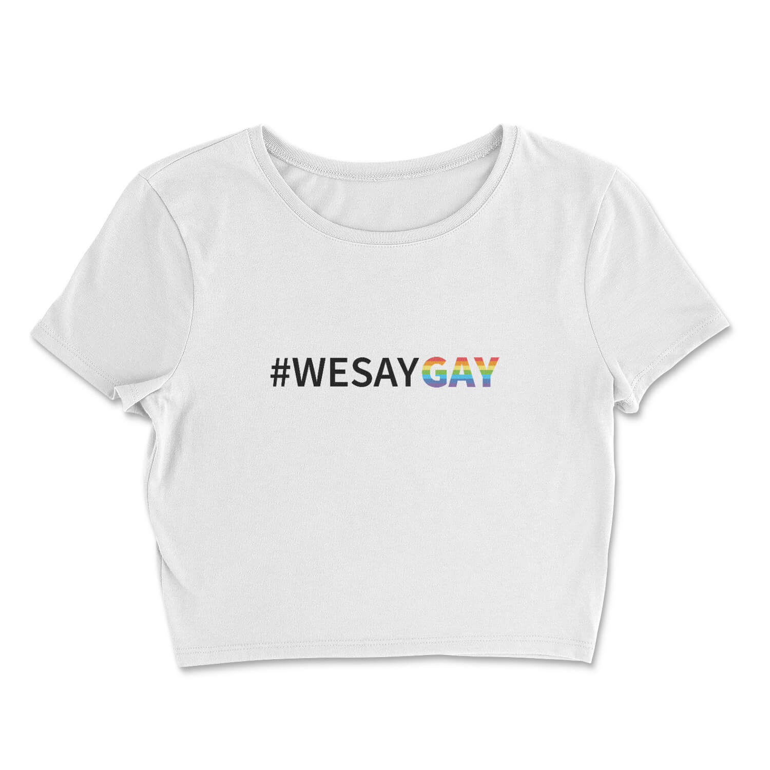 Stunningly AweInspiring WESAYGAY Pride Crop Top Pride Clothes