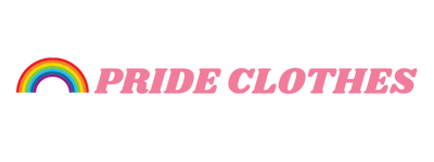 Pride Clothes Logo - Pink text transparent background