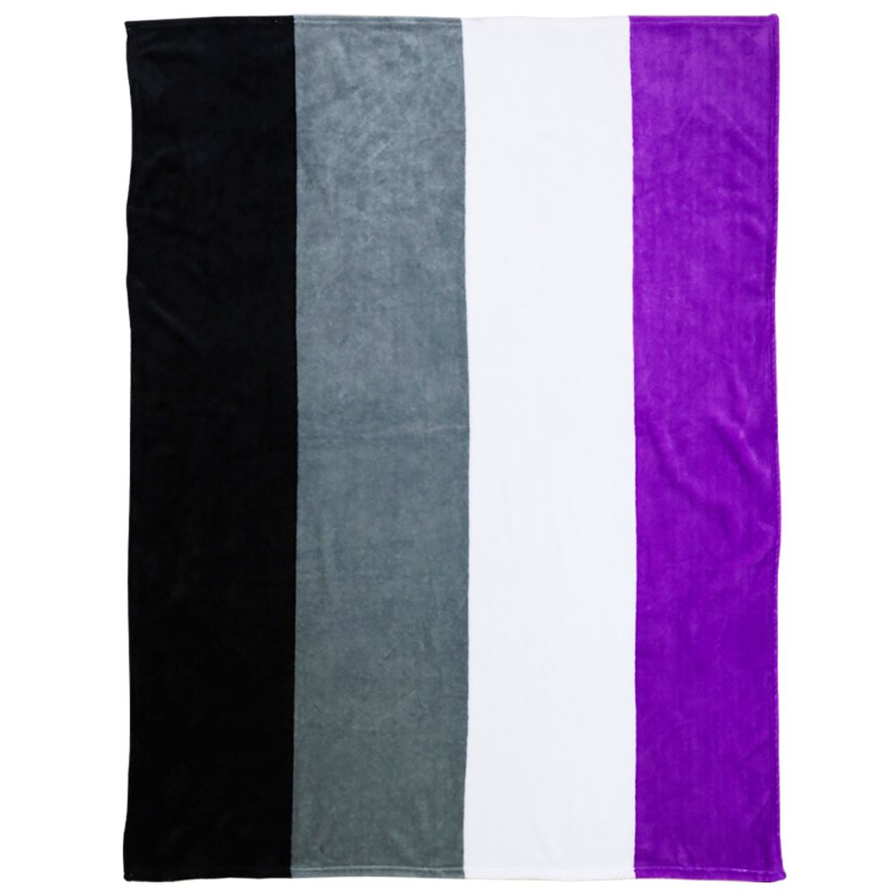 Pride Clothes - Ultra Cozy & Luxurious Asexual Pride Flag Throw Blanket