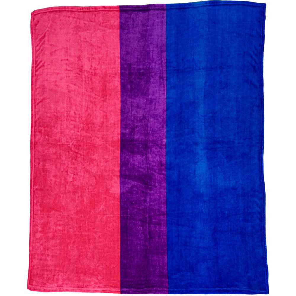 Pride Clothes - Colorfully and Vibrantly Proud to Be Bi Flag Blanket 