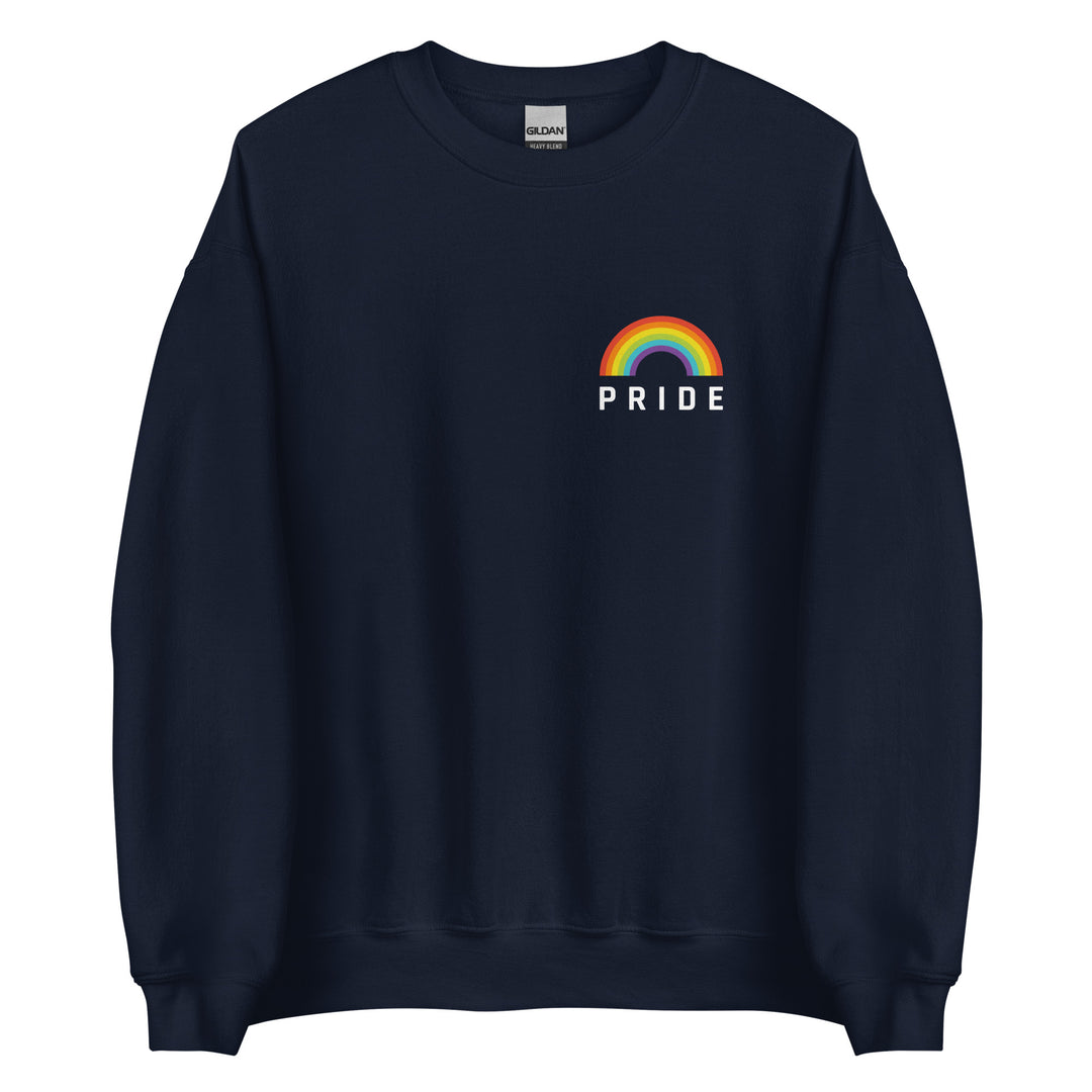 Pride Clothes - The Unapologetic LGBTQIA+ Rainbow Pride Sweatshirt - Navy