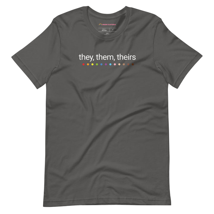 Nonbinary Pride They Them Theirs Pronouns T-Shirt