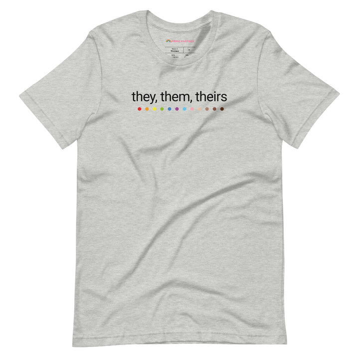 Nonbinary Pride They Them Theirs Pronouns T-Shirt