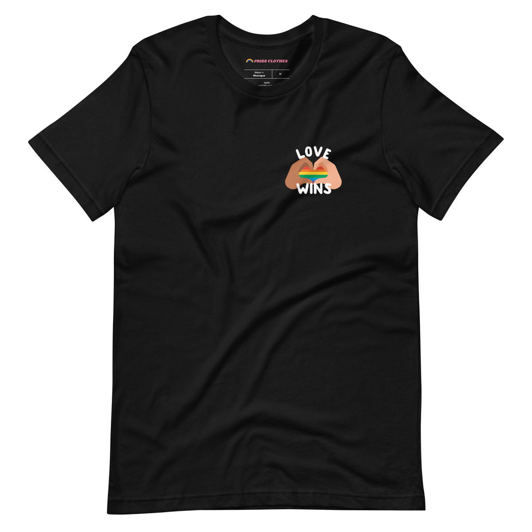 Pride Clothes - Pride Love Always Wins LGBTQ+ T-shirt - Black