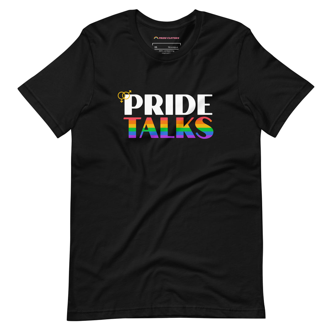 Pride Clothes - Pride Talks Pride T-Shirt - Black