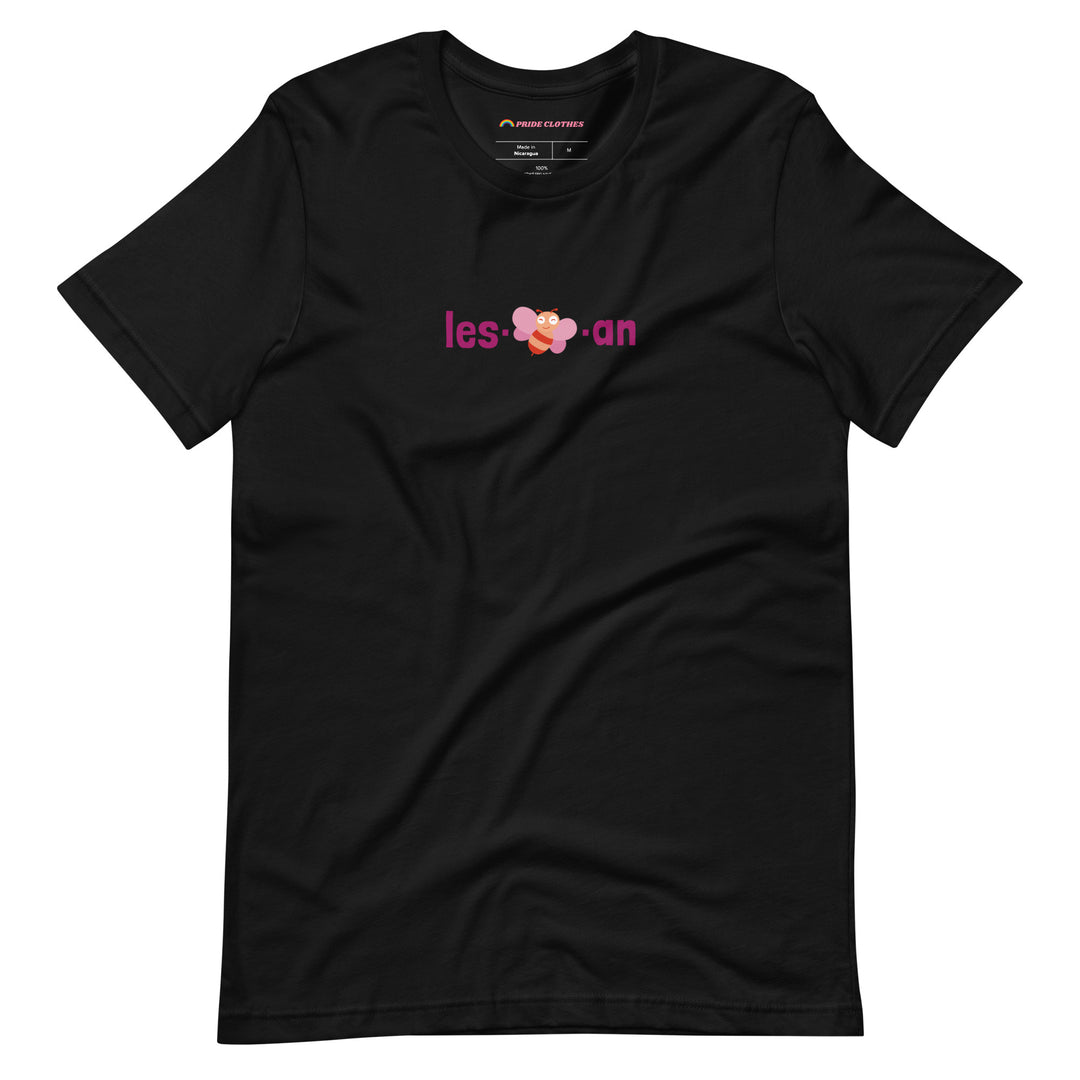 Pride Clothes - Bee Yourself Beeutiful Cutesy Lesbian Pride TShirt - Black