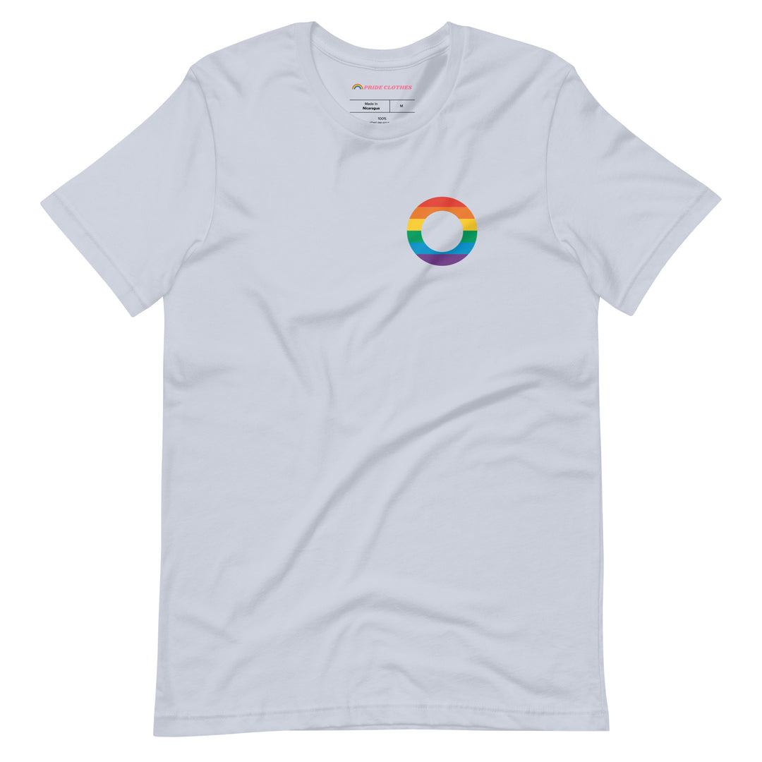 Pride Clothes - Love in Full Spectrum Asexual Pride Supporter T-Shirt - Light Blue
