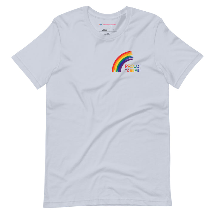 Pride Clothes - Far Beyond Basic Proud to Be Me Rainbow Pride T-Shirt - Light Blue