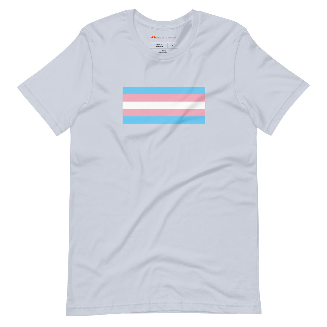 PrideClothes - Transgender Pride Flag T-Shirt - Light Blue