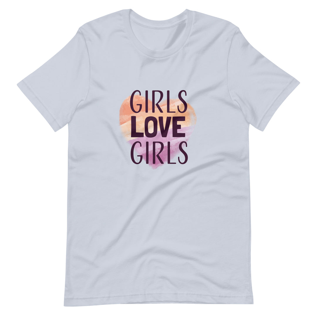 Girls Love Girls Lesbian Pride Flag Colors T-Shirt