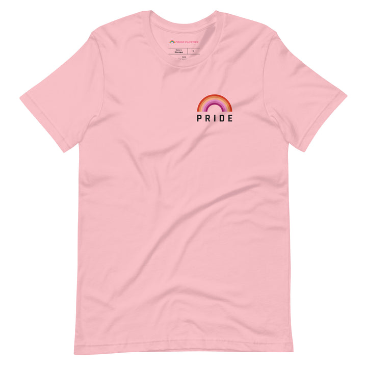 Pride Clothes - Potently Clear Lesbian Pride Rainbow TShirt - Pink