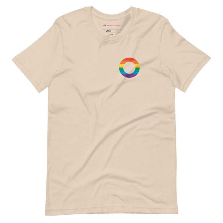 Pride Clothes - Love in Full Spectrum Asexual Pride Supporter T-Shirt - Soft Cream