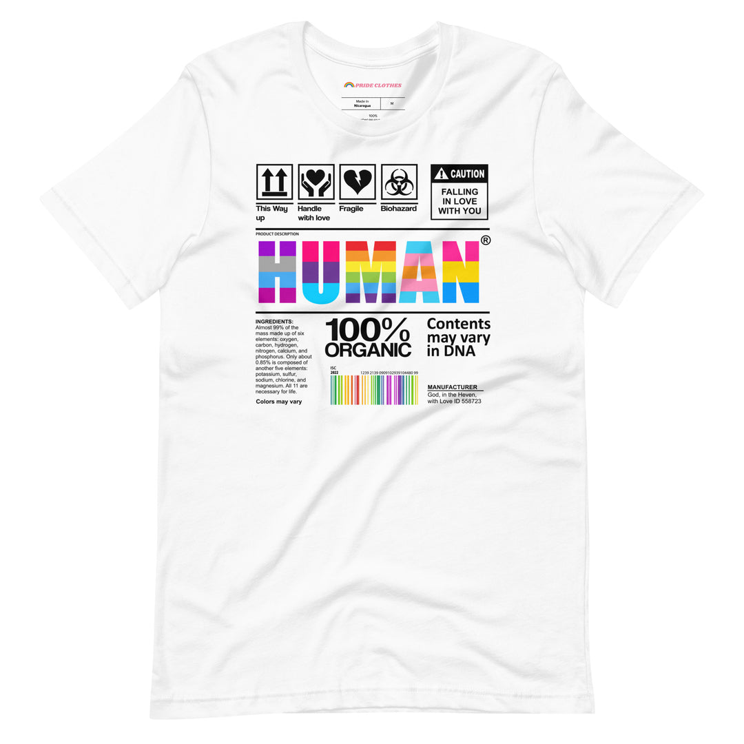 Pride Clothes - Your DNA, Our DNA, Human Pride DNA T-Shirt - White